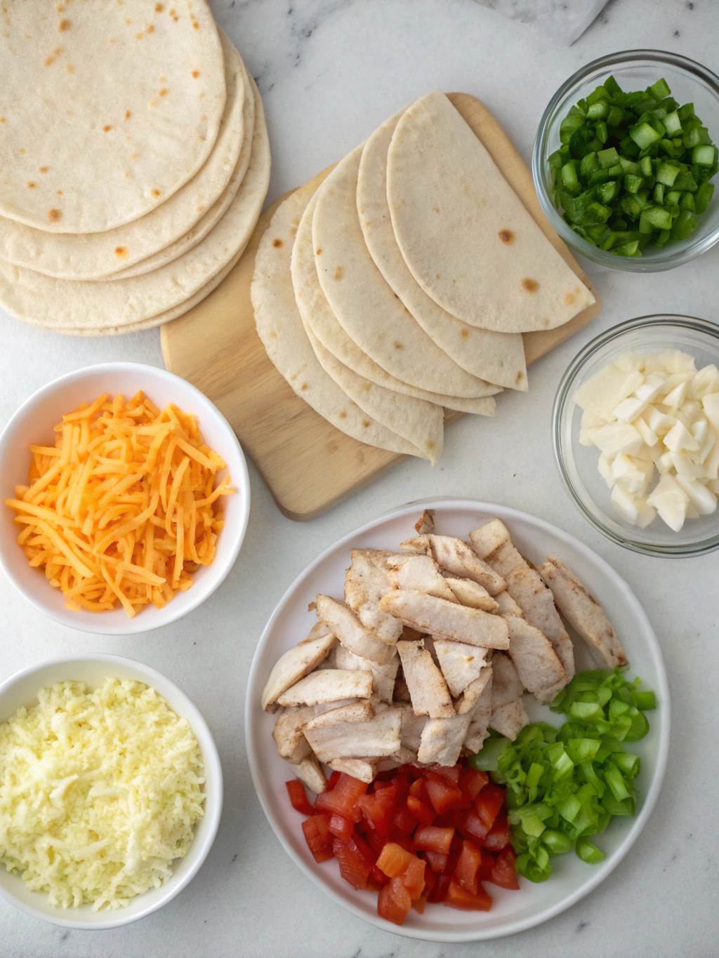 Chicken Quesadilla Ingredients