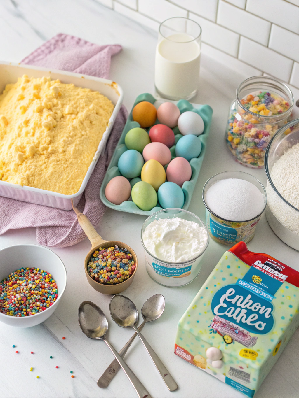 Easter Poke Cake Recipe Ingredients