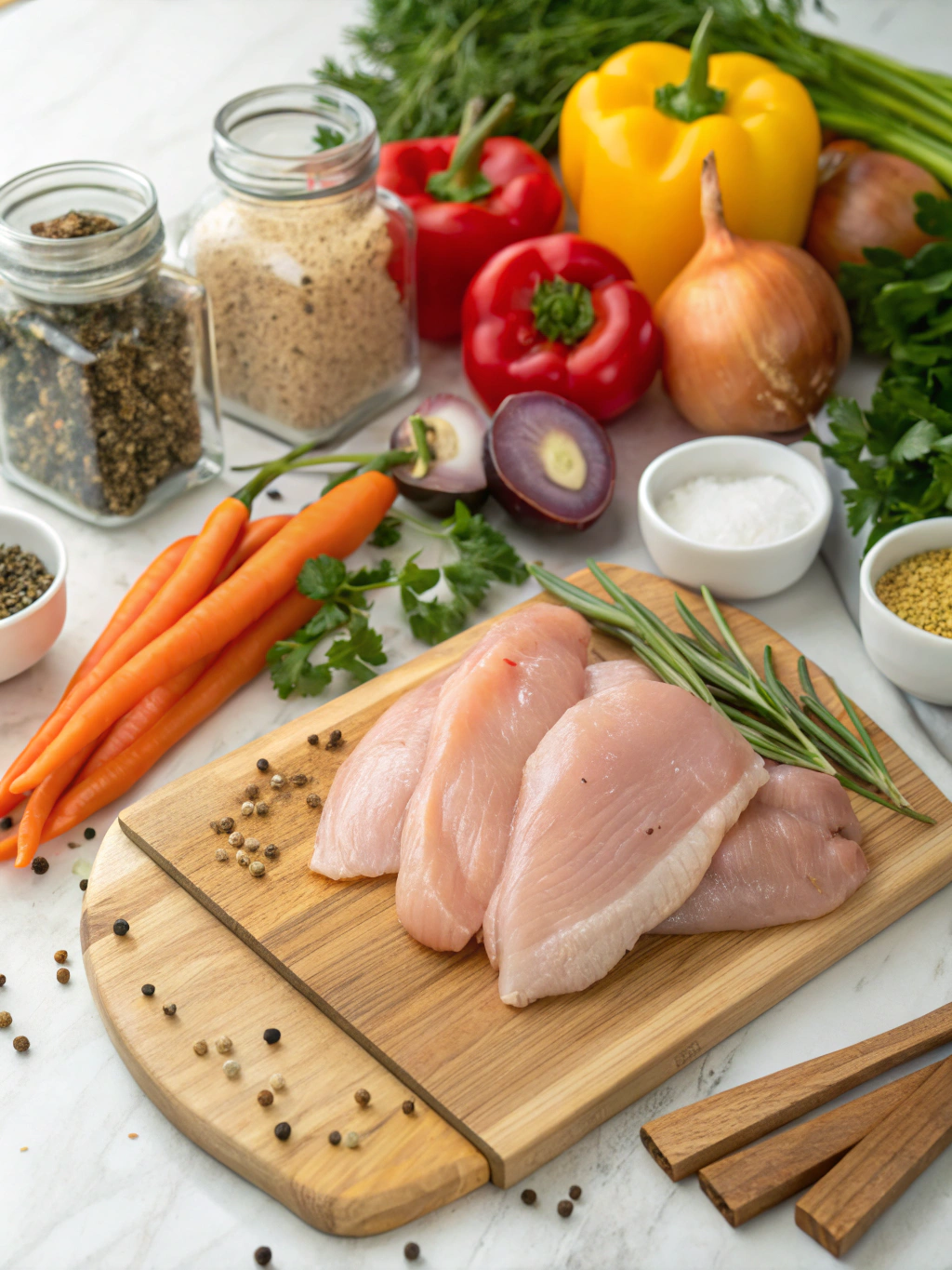 Ingredients for gluten-free chicken recipes