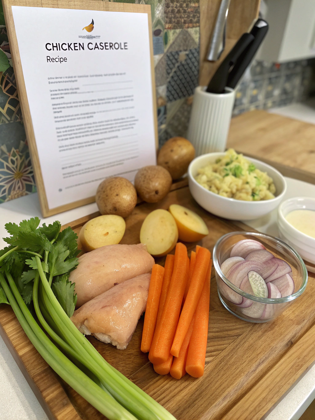 Ingredients for chicken casserole recipes